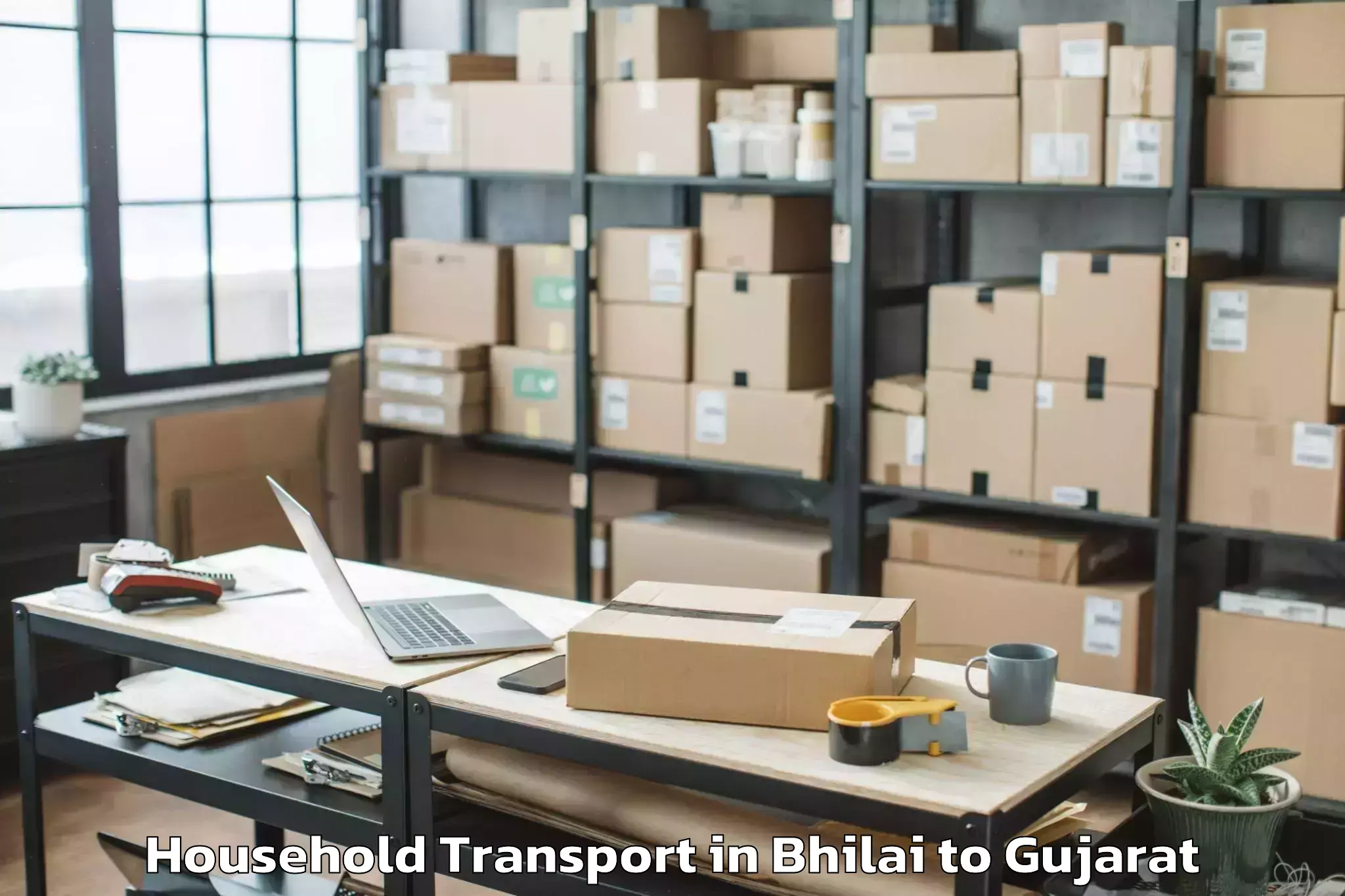 Book Bhilai to Kandla Household Transport